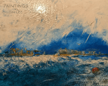 'Squall off Exmouth Docks' Original